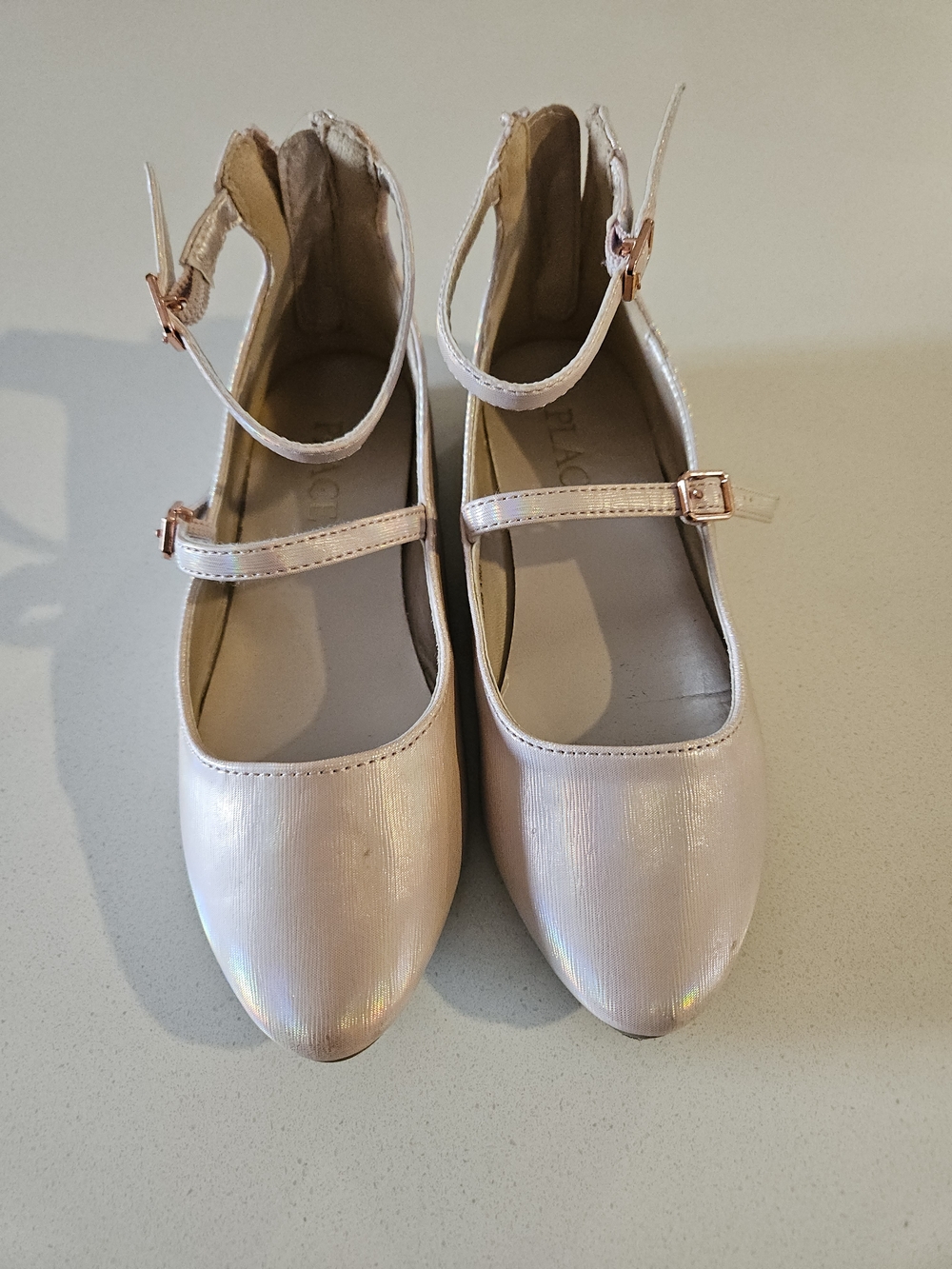 Carter's Girls' Shimmery Light Pink Mary Jane Ankle-Strap Shoes